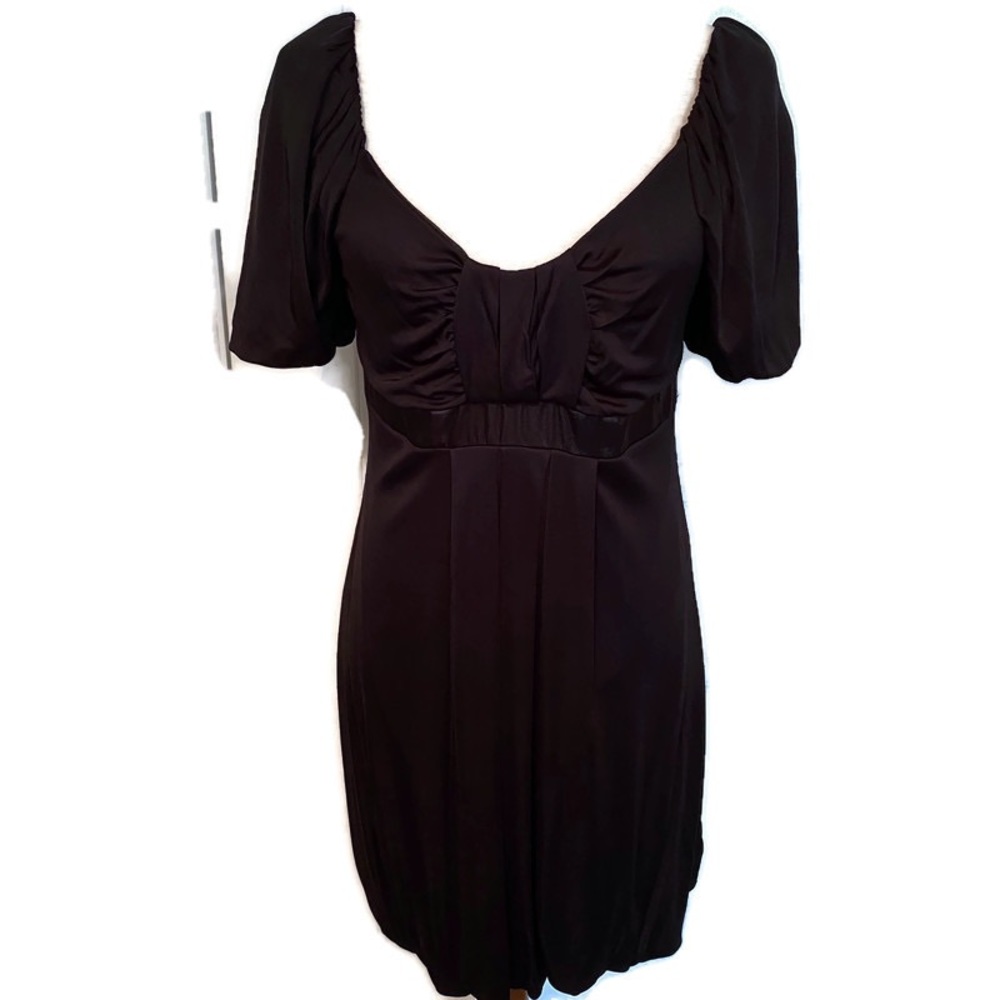 ARDEN B DRESS BLACK LBD MINI RUCHED BUST Size S